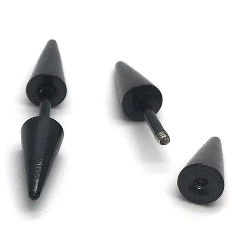 Pair Double Spike Stud Earrings in Stainless Steel for Men and Women - COOLSTEELANDBEYOND Jewelry