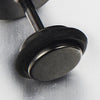 Pair Mens Womens Black Spade Stud Earrings Stainless Steel, Screw Back, Unique - COOLSTEELANDBEYOND Jewelry