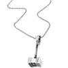 Stainless Steel Thrall Doom Hammer Pendant Necklace for Man with 30 inches Ball Chain - COOLSTEELANDBEYOND Jewelry