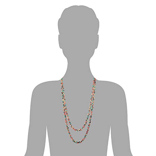 Colorful Wood Beads Long Chains Necklace, Multi-Strand, Dress Party Event Prom - coolsteelandbeyond
