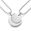 COOLSTEELANDBEYOND A Pair Couples Lovers Steel Moon and Sun Matching Pendant Necklace for Man Woman Friends - coolsteelandbeyond