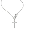 Cross and Infinity Love Pendant Necklace Stainless Steel with 18 inches Chain - COOLSTEELANDBEYOND Jewelry