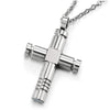 Exquisite Mens Womens Screw Cross Pendant, Stainless Steel Necklace, 17.7 Inches Rope Chain - COOLSTEELANDBEYOND Jewelry