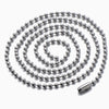 Mens Masculine Cross Pendant Necklace Steel Silver Black Tri-Layers, 30 Inches Steel Ball Chain - COOLSTEELANDBEYOND Jewelry