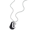 Mens Metal Razor Blade and Leather Dog Tag Pendant Necklace, 27 Inches Ball Chain, Punk Rock - COOLSTEELANDBEYOND Jewelry
