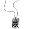 COOLSTEELANDBEYOND Mens Stainless Steel Marine Anchor Dog Tag Pendant Necklace with 23.6 Inches Ball Chain - coolsteelandbeyond