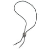 Punk Rock Vintage Cross Skull Bolo Tie Necktie, Lariat Rodeo Long Y Necklace, Black Braided Leather - COOLSTEELANDBEYOND Jewelry