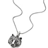 COOLSTEELANDBEYOND Stainless Steel Mens Women Tiger Head Pendant Necklace with 30 inches Ball Chain - coolsteelandbeyond