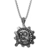 Stainless Steel Steampunk Gears Mechanic Pendant Necklace for Men, Old Metal Finishing, 30 in Chain - COOLSTEELANDBEYOND Jewelry