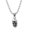 Tiny Skull Pendant Necklace for Men and Women Stainless Steel High Polished with 23.6 in Steel Ball Chain - COOLSTEELANDBEYOND Jewelry