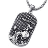 COOLSTEELANDBEYOND Vintage Mens Women Steel Horoscope Zodiac Signs Dog Tag Pendant Necklace, Twelve Constellations - coolsteelandbeyond