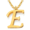 COOLSTEELANDBEYOND Womens Mens Steel Name Initial Alphabet Letter 26 A to Z Pendant Necklace, Gold Color - COOLSTEELANDBEYOND Jewelry
