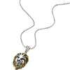 Exclusive Mens Womens Steel Colorful Lion Head Pendant Necklace with 24 inches Steel Wheat Chain - COOLSTEELANDBEYOND Jewelry