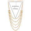 COOLSTEELANDBEYOND Nero Oro Statement Dichiarazione Collana Cascata Multi Strati Lunga Catena Perlina Palla Charms Pendente Abito da Sera COOLSTEELANDBEYOND Nero Oro Statement Dichiarazione Collana Cascata Multi Strati Lunga Catena Perlina Palla Charms Pendente Abito da Sera