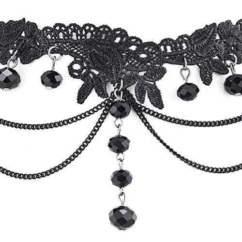 Storia e Magia - Gioielli - Gotico - Collana Rosa Barocca - Peltro Storia e Magia - Gioielli - Gotico - Collana Rosa Barocca - Peltro
