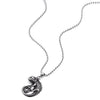 Mens Stainless Steel Lizard Chameleon Pendant Necklace with 23.6 inches Ball Chain - COOLSTEELANDBEYOND Jewelry