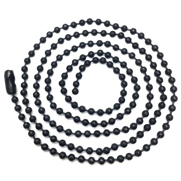 Mens Women Steel Black Spiked Crescent Moon Half Hook Pendant Necklace, 23.6 in Ball Chain - COOLSTEELANDBEYOND Jewelry