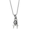 New Style, Mens Stainless Steel Charge Power Plug Pendant Necklace with Skull, 30 inch Wheat Chain - COOLSTEELANDBEYOND Jewelry