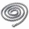 Stainless Steel Mens Women Leopard Pendant Necklace with 23.6 inches Wheat Chain - COOLSTEELANDBEYOND Jewelry