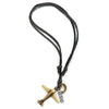 Unisex Vintage Airplane Pendant Necklace for Men Women with Adjustable Leather Cord - COOLSTEELANDBEYOND Jewelry