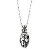 Vintage Dinasaurs Skull Head Skeleton Bone Pendant Necklace Stainless Steel, 30 in Ball Chain, Gothic - COOLSTEELANDBEYOND Jewelry