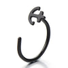 Black Marine Anchor Stainless Steel Body Jewelry Piercing Nose Hoop Ring - COOLSTEELANDBEYOND Jewelry
