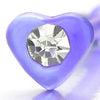 Heart Nose Studs Rings with Cubic Zirconia Bars Pins Body Jewelry Piercing (Blue) - COOLSTEELANDBEYOND Jewelry